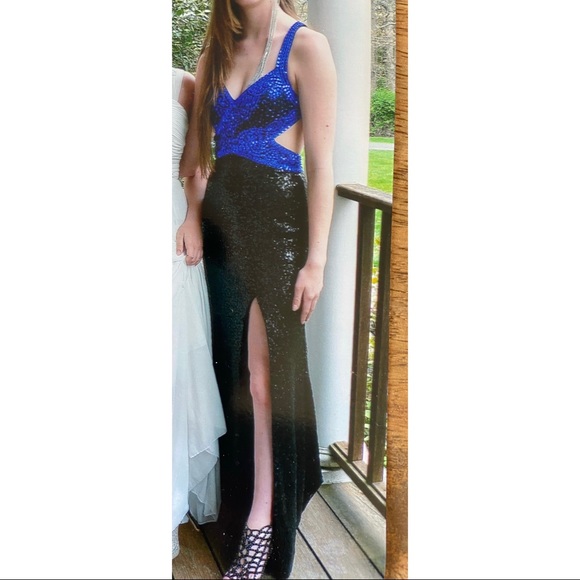 Sean Collection Sequin Prom Dress - Picture 1 of 14